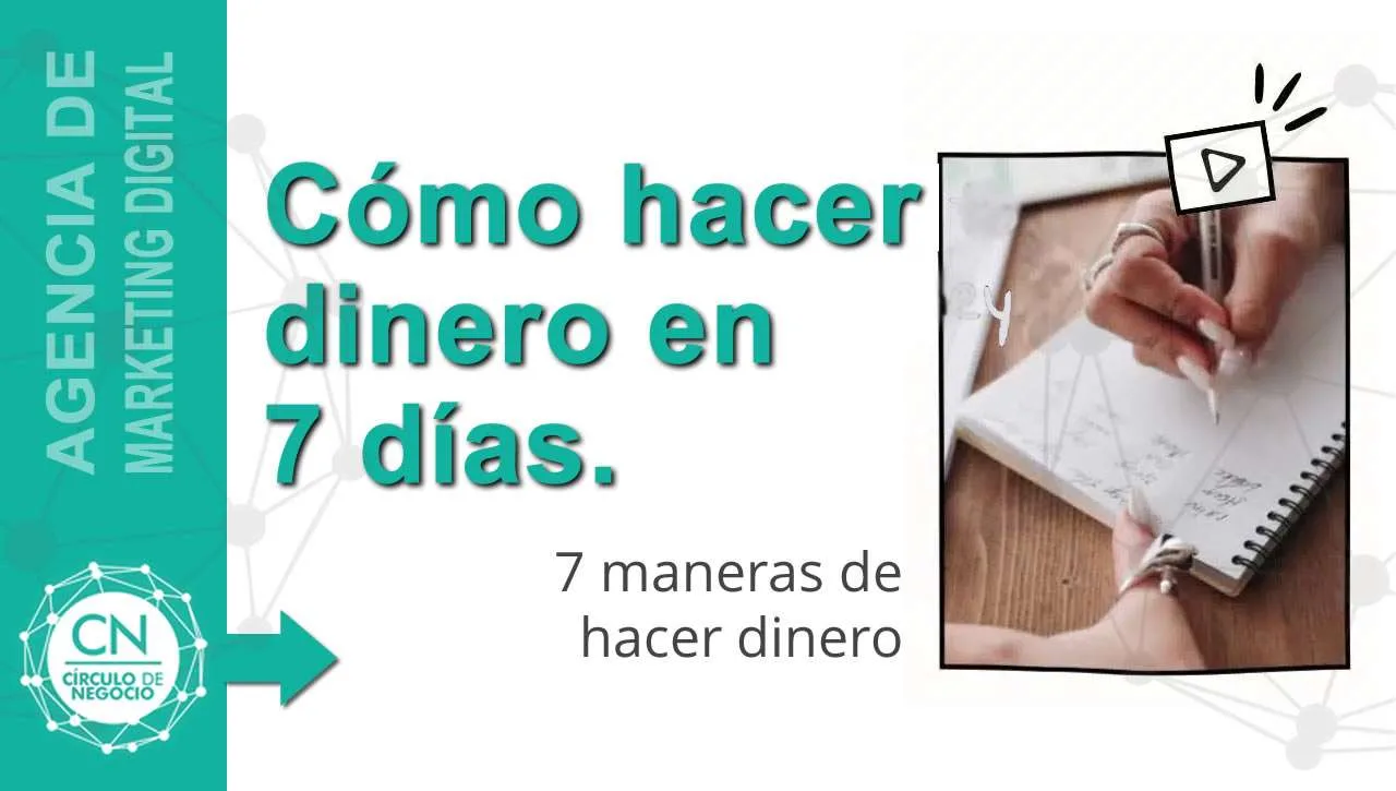 Cómo ganar dinero en 7 días 7 Mejores forma de Cómo ganar dinero en 7 días para tu negocio